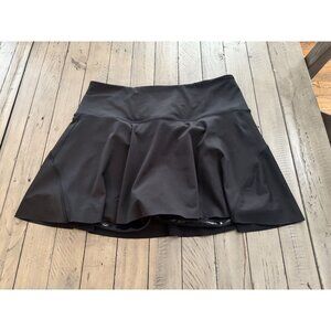Athleta Ace High Rise 13.5 Tennis Skort Skirt Black Size Medium